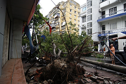 H&agrave; Nội x&aacute;c xơ sau b&atilde;o số 5