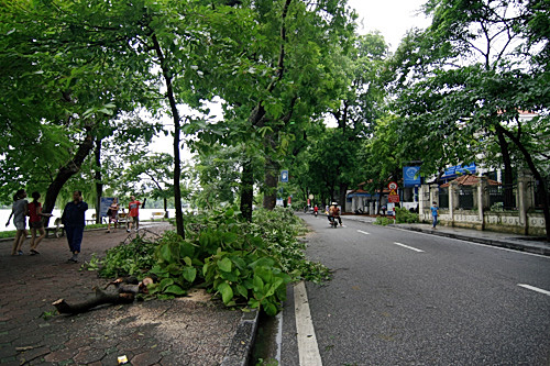 H&agrave; Nội x&aacute;c xơ sau b&atilde;o số 5