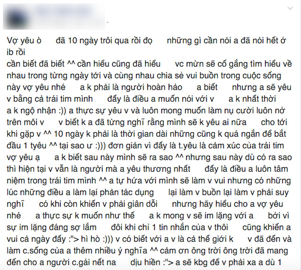 Những tâm thư kỉ niệm tình yêu 1 ngày, 3 ngày... của các 10x sẽ khiến bạn toát mồ hôi - Ảnh 2.