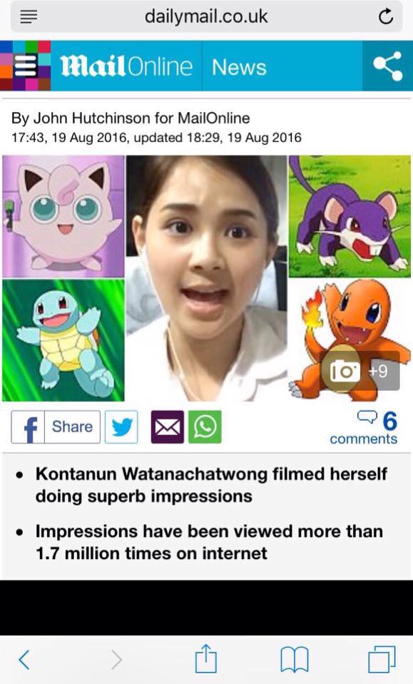 Nữ sinh xinh đẹp Thái Lan bất ngờ vụt sáng nhờ clip nhái giọng 63 loài Pokemon - Ảnh 3.