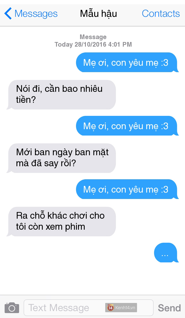 Những ông bố, bà mẹ và chùm tin nhắn lầy lội, phũ phàng nhất - Ảnh 1.