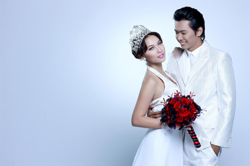 Ngắm ảnh cưới của siêu mẫu Hồ Đức Vĩnh và Quỳnh Thư