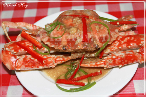 Ghẹ rang me đậm đà hương vị biển