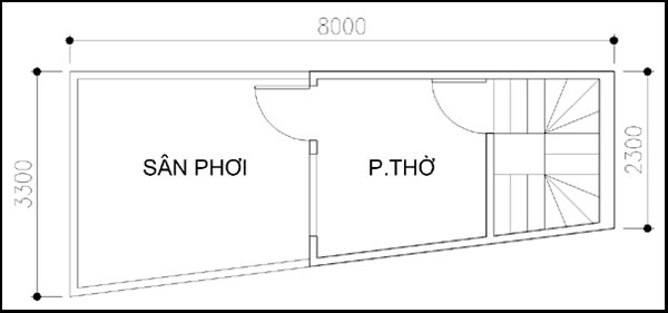 Thiết kế nhà 22 mét vuông thoáng đẹp