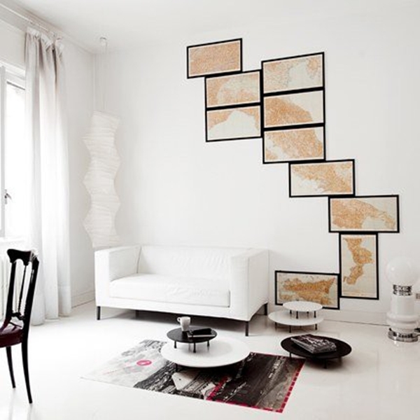 Nh&agrave; ấn tượng với bản đồ