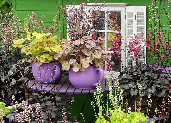 Nhà đẹp vườn xinh nhờ... ấm chén Nhà đẹp vườn xinh nhờ... ấm chén