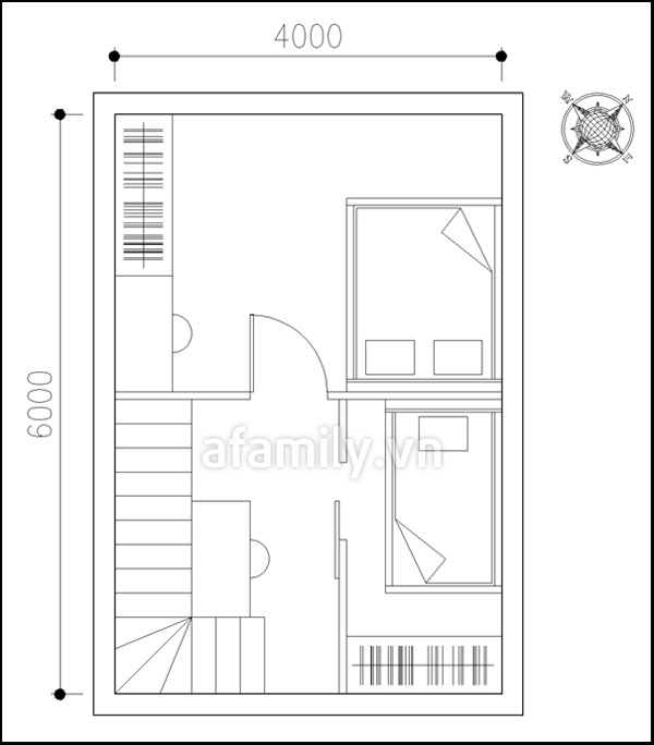 Bố trí nội thất căn hộ 24 mét vuông