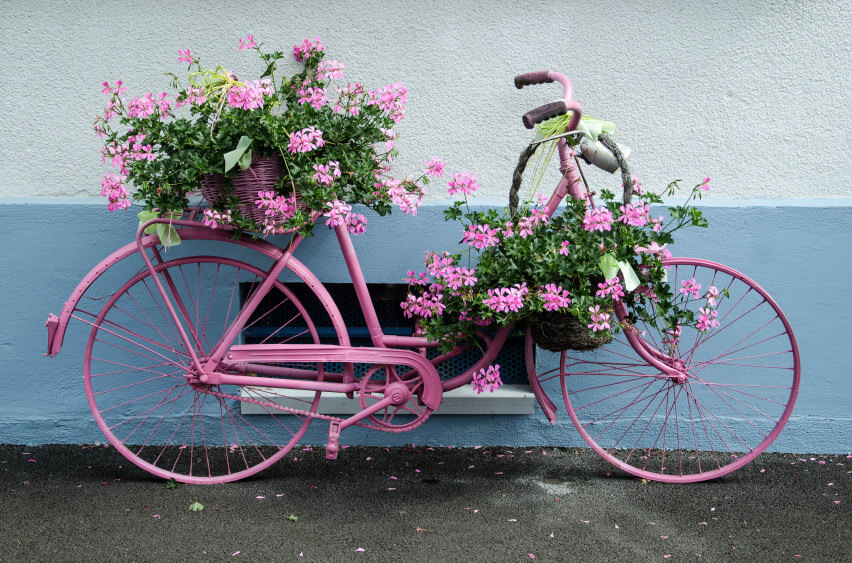 Những ý tưởng trang trí sân vườn với xe đạp vô cùng lãng mạn và ...