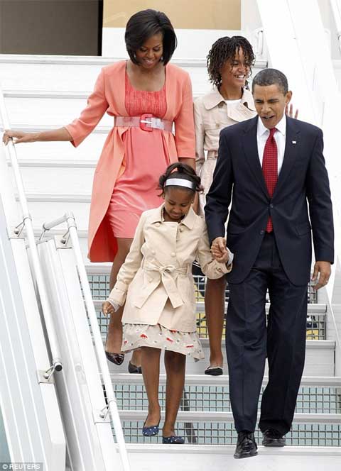 con gái, Obama
