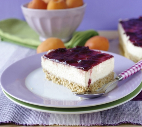 Cheesecake dưa vàng cherry không cần lò nướng