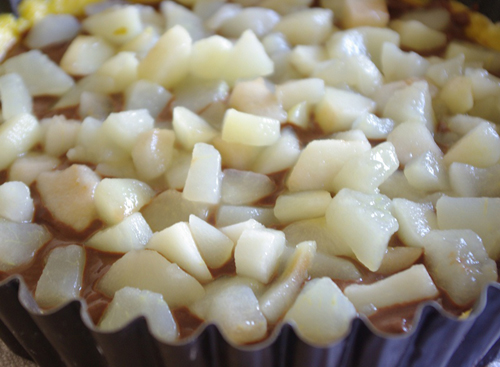 Ngọt mát món tart chocolate lê