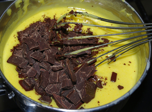 Ngọt mát món tart chocolate lê