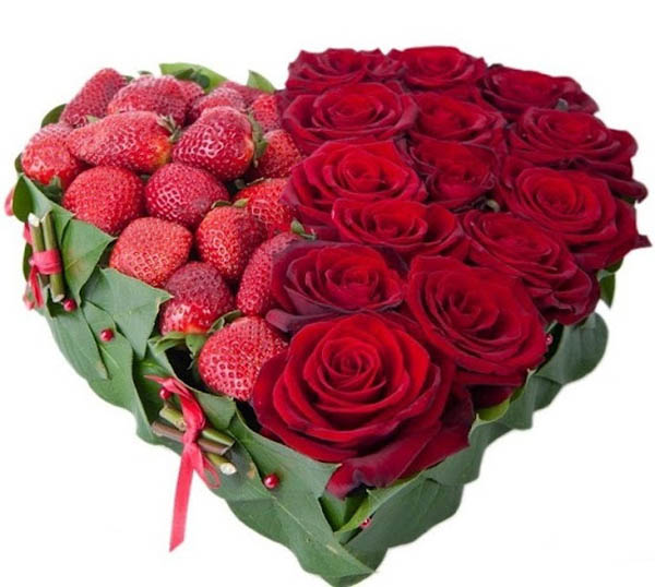 Cắm hoa hình trái tim lãng mạn tặng nửa kia!