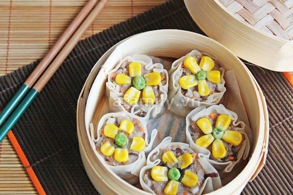 Xíu mại hấp ngon miệng đẹp mắt