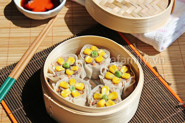 Xíu mại hấp ngon miệng đẹp mắt