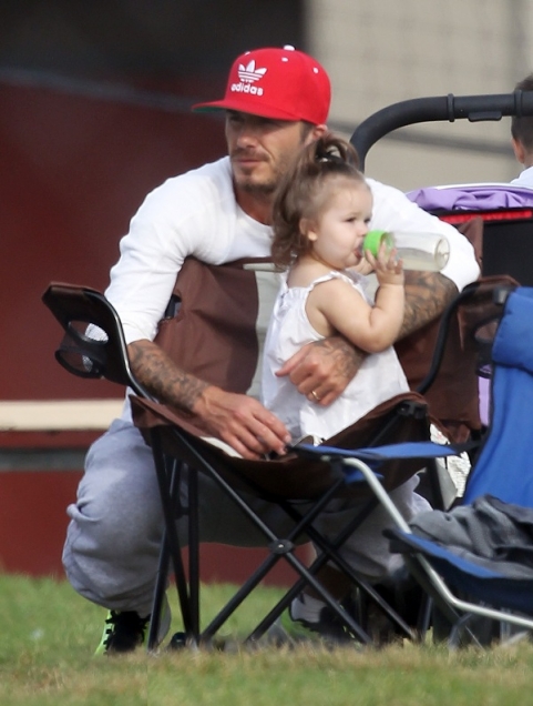 Con g&aacute;i Beckham 