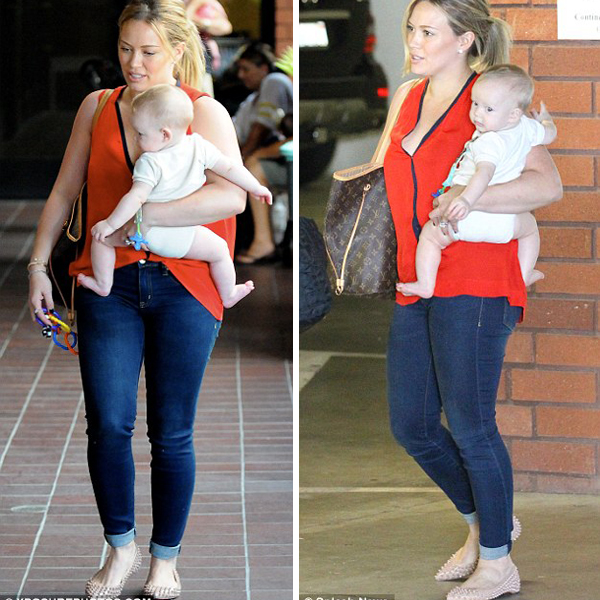 Hilary Duff - Ngày đầu tiên đưa con đi mẫu giáo