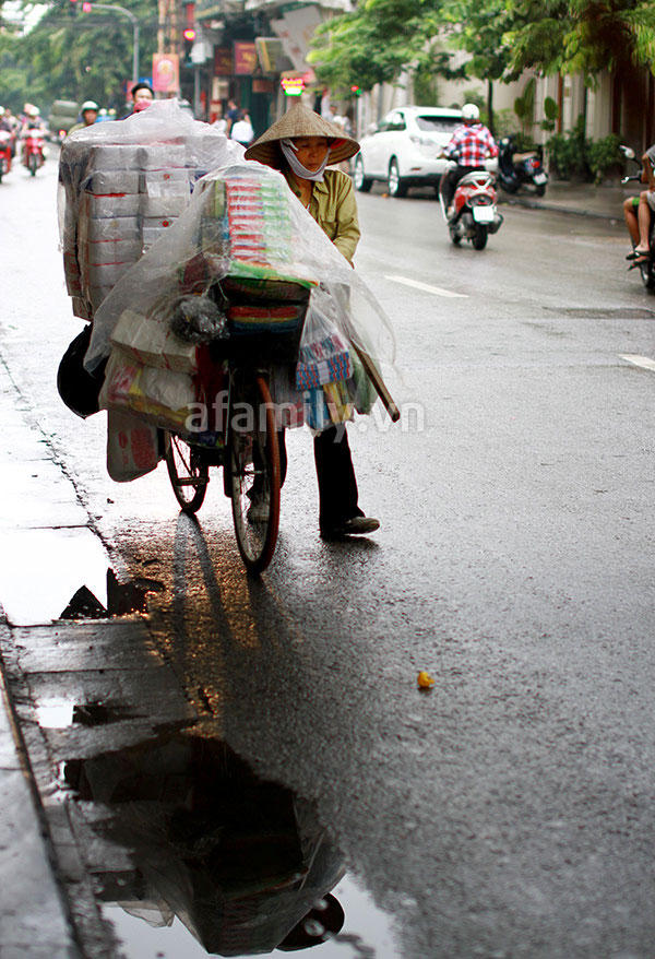 Ch&ugrave;m ảnh H&agrave; Nội một ng&agrave;y mưa
