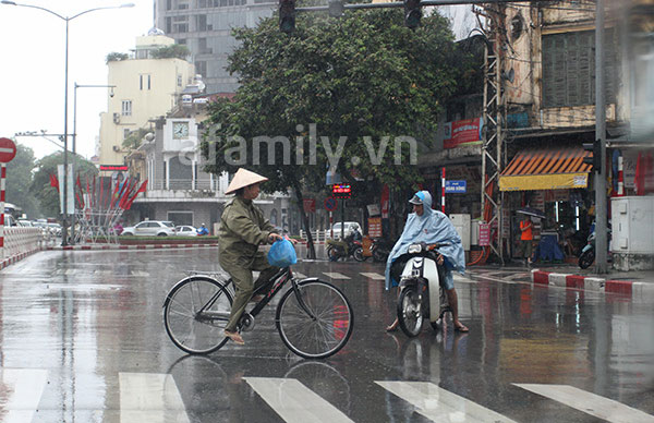Ch&ugrave;m ảnh H&agrave; Nội một ng&agrave;y mưa