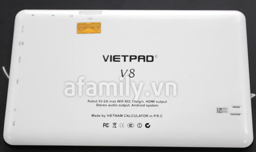 Đánh giá: Máy tính bảng Vietpad V8