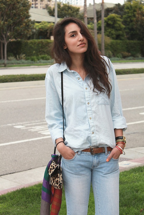 Mix đồ denim on denim 