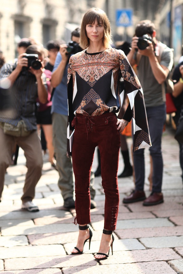 Style bên lề Milan Fashion Week ngập tràn họa tiết lạ
