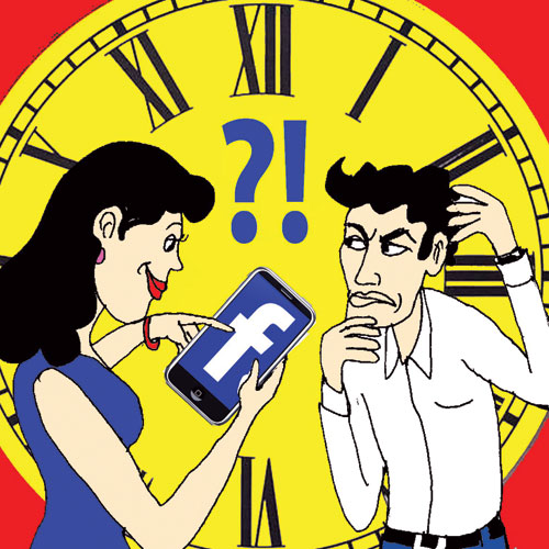 vợ chồng, facebook, vợ mê facebook