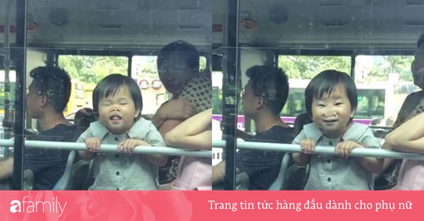 Gương mặt ''tiểu quỷ'' trên xe buýt khiến người đi đường hoảng hốt, nhưng nhìn kĩ thì ai cũng phải bật cười