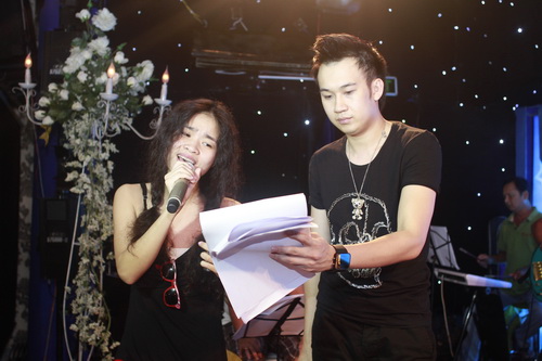 Đồng Lan The Voice tập luyện cùng Dương Triệu Vũ