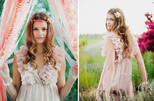 Xu hướng t&oacute;c l&atilde;ng mạn cho c&ocirc; d&acirc;u m&ugrave;a thu 