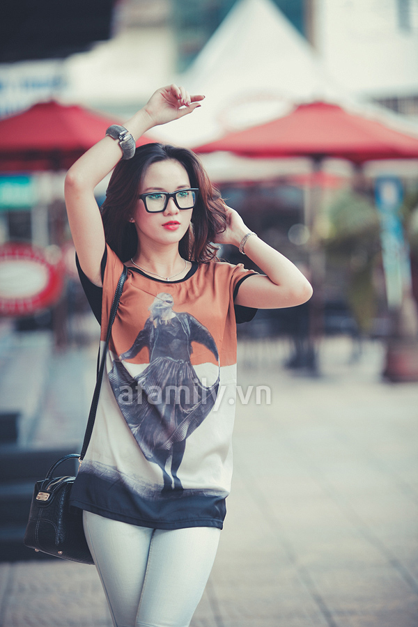 Đẹp năng động với chất liệu denim