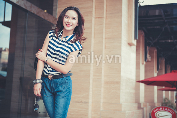 Đẹp năng động với chất liệu denim