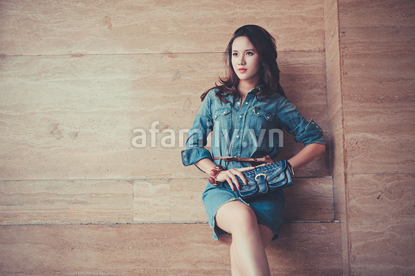 Đẹp năng động với chất liệu denim