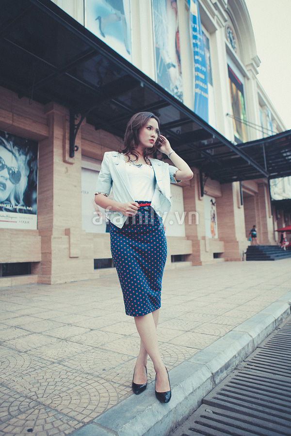 Đẹp năng động với chất liệu denim