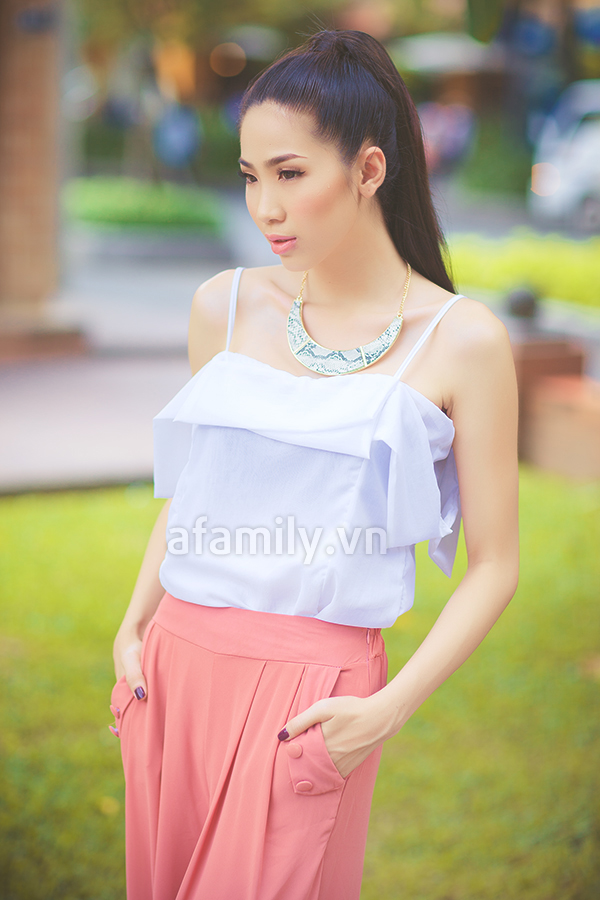 Nàng công sở thanh lịch cùng quần ống rộng Nàng công sở thanh lịch cùng quần ống rộng