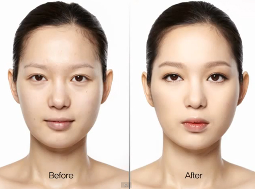 Make up trong suốt với tone n&acirc;u trầm 