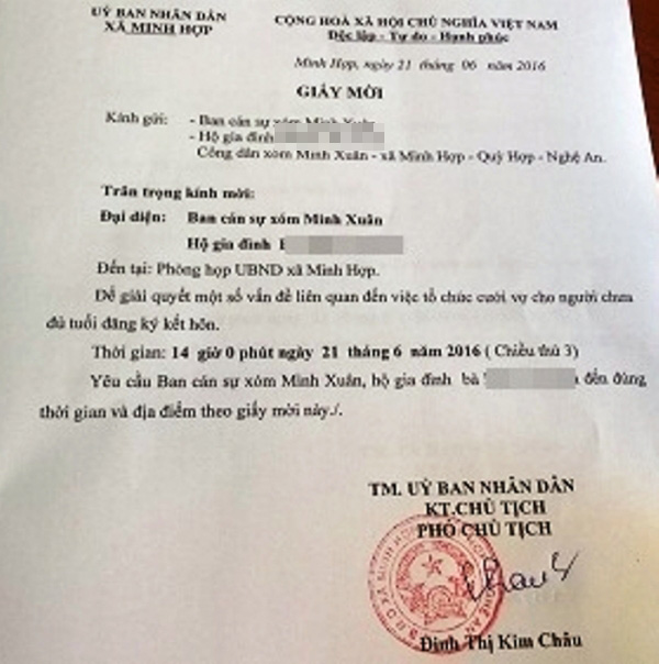 Đám cưới của cặp đôi 16 tuổi ở Nghệ An: Chính quyền xã nói gì? - Ảnh 1.