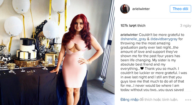 Nàng béo Ariel Winter đã có một màn đáp trả vô cùng cứng khi bị chê bai về ngoại hình - Ảnh 2. Nàng béo Ariel Winter đã có một màn đáp trả vô cùng cứng khi bị chê bai về ngoại hình - Ảnh 2.
