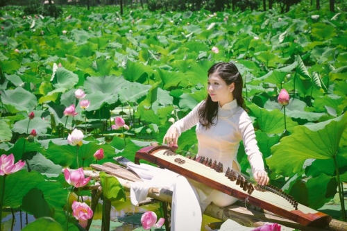 Ngất ngây với thiếu nữ gợi cảm giữa cánh đồng sen - Ảnh 7. Ngất ngây với thiếu nữ gợi cảm giữa cánh đồng sen - Ảnh 7.