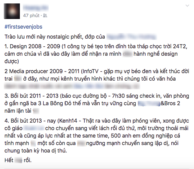 Kể về 7 công việc đầu tiên trong đời - Thử thách sắp sửa gây bão cộng đồng mạng! - Ảnh 1.