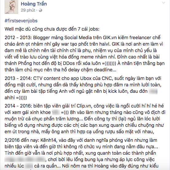 Kể về 7 công việc đầu tiên trong đời - Thử thách sắp sửa gây bão cộng đồng mạng! - Ảnh 2.