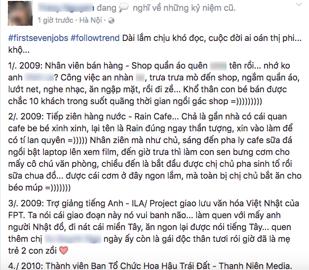 Kể về 7 công việc đầu tiên trong đời - Thử thách sắp sửa gây bão cộng đồng mạng! - Ảnh 3.