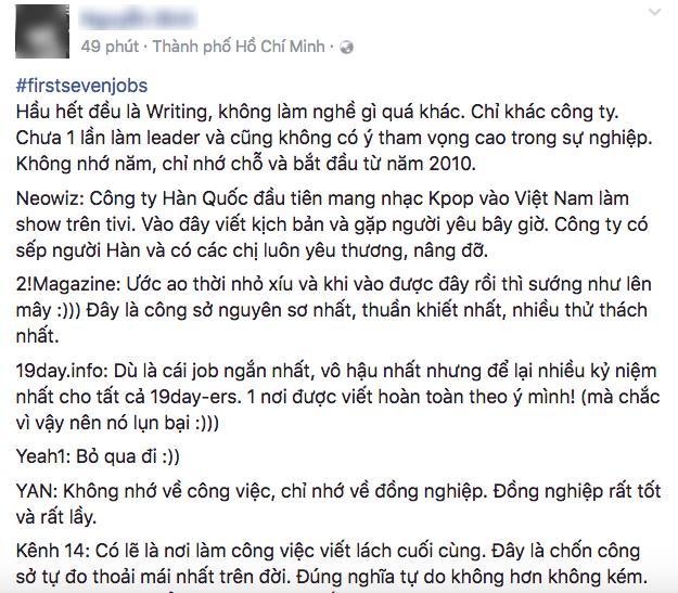 Kể về 7 công việc đầu tiên trong đời - Thử thách sắp sửa gây bão cộng đồng mạng! - Ảnh 4.