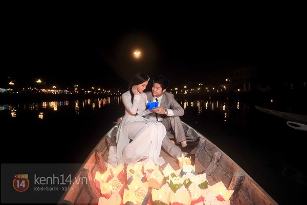 Ảnh cưới trên sông lãng mạn của Nhật Kim Anh 1