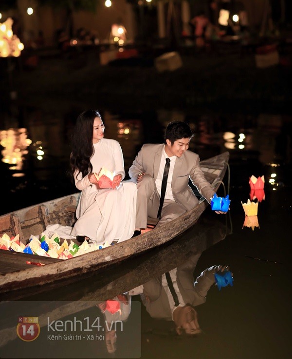 Ảnh cưới trên sông lãng mạn của Nhật Kim Anh 3