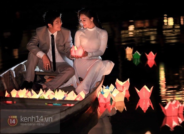 Ảnh cưới trên sông lãng mạn của Nhật Kim Anh 4