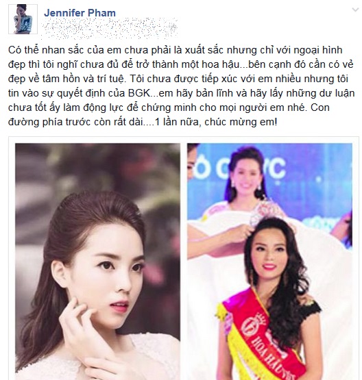 Tân Hoa hậu Việt Nam 2014 được các 