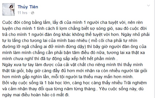 Thủy Tiên hết lời khen ngợi chồng sắp cưới  1