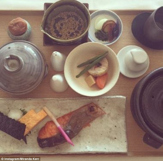 Miranda Kerr đồ ăn ở Nhật Bản
