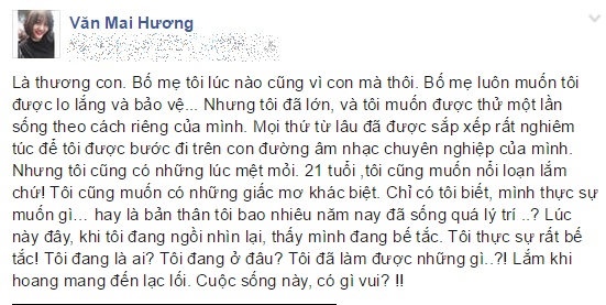 Ca sĩ Văn Mai Hương